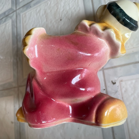 Vintage Shawnee Art Pottery Porcelain Jo Jo the Clown Votive or Plant Holder - Picture 4 of 5